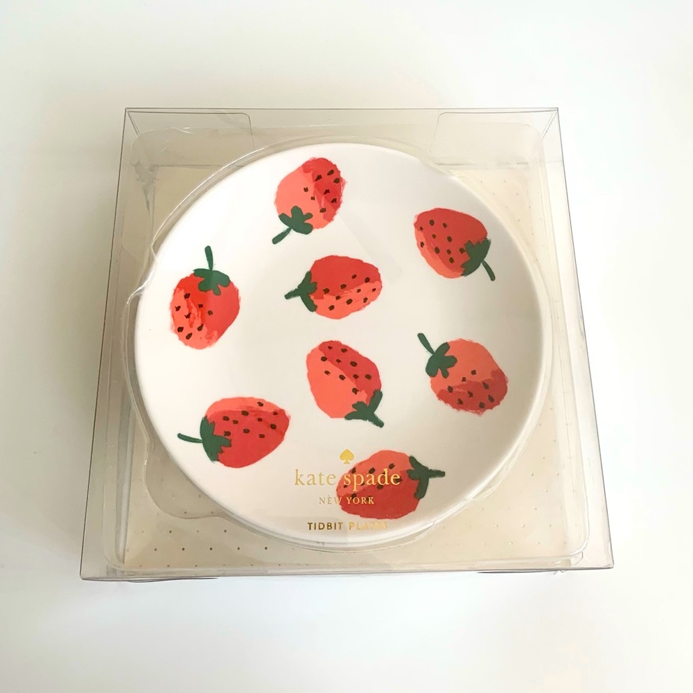 Kate Spade Strawberry Tidbit Plates